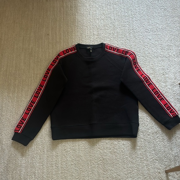 Maje Neoprene LOVE sweatshirt - Picture 4 of 6